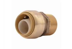 3/4" x 3/4" Sharkbite Push Fitting Adapter, Lead-Free, Sharkbite x Male