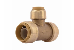 3/4" x 3/4" x 1/2" Sharkbite Push Fitting Reducing Tee, Lead-Free
