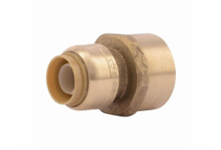 1/2" x 3/4" Sharkbite Push Fitting Reducing Adapter, Lead-Free, Sharkbite x Female