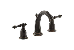 Kohler K13491-4-2BZ, Two-Handle Widespread Bathroom Sink Faucet, 8" - 16" Center, Oil-Rubbed Bronze, 1.2 gpm, Kelston Collection