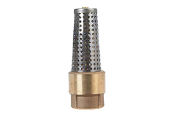 1-1/4" Brass Spring Foot Valve, Lead-Free