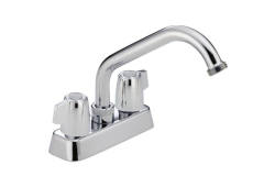 Delta 2131LF, Two-Handle Laundry Faucet, 4" Center, Chrome, 1.75 gpm, Classic Collection