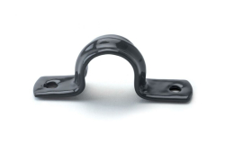 1-1/4" PVC Coated 2 Ear Straps, 2 Hole