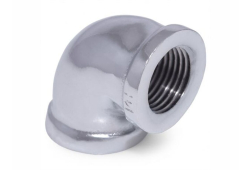 3/8" Chrome 90 Degree Elbow, Lead-Free