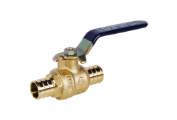 1/2" Brass Ball Valve, Lead-Free, PEX x PEX