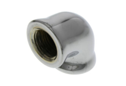 1/2" Chrome 90 Degree Elbow, Lead-Free