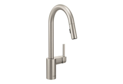 Moen 7565SRS, One-Handle High Arc Pulldown Kitchen Faucet, 7-1/2" Spout Reach, Spot Resist Stainless, 1.5 gpm, Align Collection