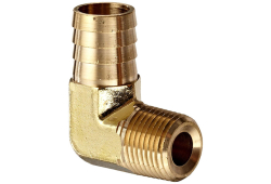 1-1/4" Brass 90 Degree Insert Elbow, Lead-Free
