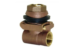 1" Brass Pitless Adapter, Lead-Free