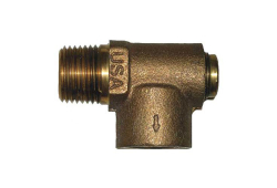 1/2" Brass Pressure Relief Valve for Pump, Lead-Free, Male x Female