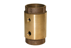 1" Check Valve, Two 1/4" Taps, Lead-Free
