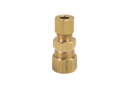 3/8" x 1/4" Brass Compression Reducer Union, Lead-Free, OD x OD