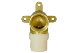 1/2" CPVC Drop Ear 3 Hole Elbow, Lead-Free, Plastic x Female