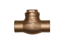 1/2" Brass Swing Check Valve, Lead-Free, Copper x Copper