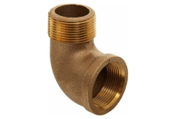 3/4" Brass 90 Degree Street Elbow, Lead-Free