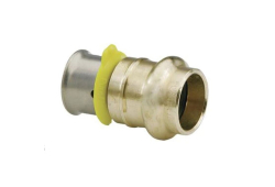3/4" PEX Bronze Press Fitting Reducing Adapter, Lead-Free (Installation by Non-Professional may void Viega's LLC limited warranty)
