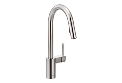 Moen 7565, One-Handle High Arc Pulldown Kitchen Faucet, 7-1/2" Spout Reach, Chrome, 1.5 gpm, Align Collection