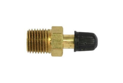 1/4" Plastic Cap Snifter Valve, Black, Lead-Free