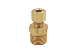 1/4" x 3/8" Brass Reducer Reducing Adapter, Lead-Free, OD x Male