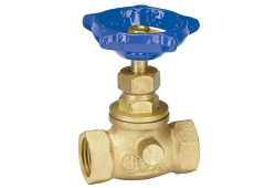 1/2" Cast Brass Stop and Waste Valve, Lead-Free, Copper x Copper