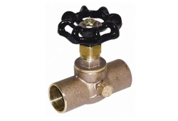 3/4" Cast Brass Stop and Waste Valve, Lead-Free, Copper x Copper