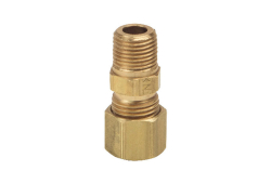 1/4" x 1/8" Brass Compression Reducing Adapter, Lead-Free, OD x Male