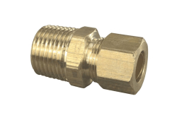 7/8" x 3/4" Brass Compression Reducer Reducing Adapter, Lead-Free, OD x Male