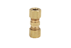 1/4" Brass Compression Union, Lead-Free, OD x OD
