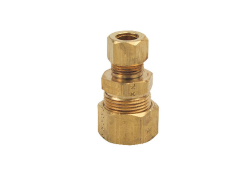 5/8" x 3/8" Brass Compression Reducer Union, Lead-Free, OD x OD