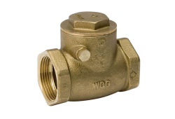 1/2" Brass Swing Check Valve, Lead-Free, Iron Pipe x Iron Pipe