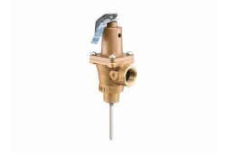 3/4" Brass Automatic Reseating Temperature and Pressure Relief Valve, Male x Female