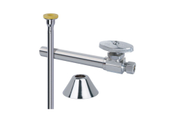 1/2" x 3/8" x 12" Chrome Plated Straight Supply Kit