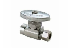 1/2" x 1/4" Multi-Turn Straight Stop, Lead-Free