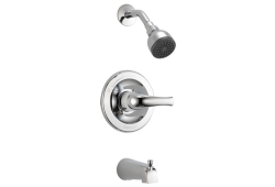 Peerless PTT188773, Single-Handle Tub and Shower Trim, 5-3/8" Spout, Chrome, 1.5 gpm, Turnbridge Collection