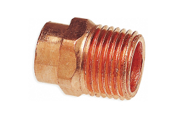 3/4" x 1-1/4" Copper Press Reducing Adapter, Copper x Male