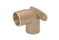 1/2" Copper Drop Ear 90 Degree Elbow, Copper x Copper