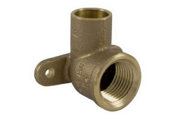 1/2" x 3/8" Copper 90 Degree Drop Elbow, Copper x Female