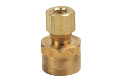 1/4" x 1/2" Brass Compression Reducing Adapter, Lead-Free, OD x Copper