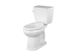 Gerber WS-21-818, ErgoHeight Two-Piece 12" Rough-In Toilet, Left-Hand Trip Lever, White, Elongated, 1.28 gpf, Avalanche Series