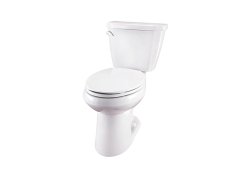 Gerber WS-21-517, ErgoHeight Two-Piece 10" Rough-In Toilet, Left-Hand Trip Lever, White, Elongated, 1.28 gpf, Viper Series
