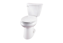 Gerber WS-21-524, ErgoHeight Two-Piece 14" Rough-In Toilet, Left-Hand Trip Lever, White, Elongated, 1.28 gpf, Viper Series