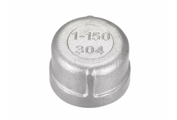 1" Pipe End Cap Fitting, Stainless Steel