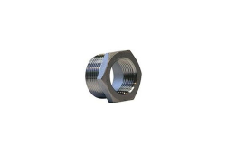 1-1/2" x 1-1/4" HEX Bushing, 304 Stainless Steel, MNPT X FNPT