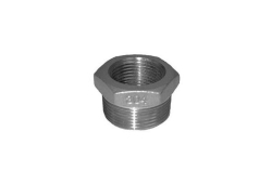 3/4" x 1/2" Stainless Steel Hex Head Bushing, Type 304, Schedule 40, Threaded