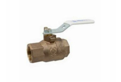 1/4, Bronze Ball Valve, Full Port, Threaded, Lead-Free, Iron Pipe x Iron Pipe