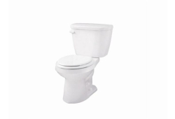 Gerber WS-21-504, Two-Piece 14" Rough-In Toilet, Left-Hand Trip Lever, White, Round Front, 1.28 gpf, Viper Series