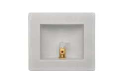 Ice Maker Box with 1/2" Brass, 1/4 Turn, 1/4" Compression Valve, Lead Free, PEX Connection