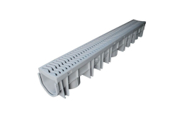 Polypropylene Single Piece Drain Channel with Grate
