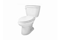 Gerber WS-21-514, Two-Piece 14" Rough-In Toilet, Left-Hand Trip Lever, White, Elongated, 1.28 gpf, Viper Series