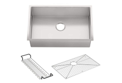 Kohler 5409-NA 29" Undermount Single-Bowl Medium Kitchen Sink with Rack Strive Collection